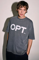 NEW OPTIMIST Dries t-shirt dark iron from organic & recycled cotton | Sophie Stone