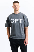 NEW OPTIMIST Dries t-shirt dark iron from organic & recycled cotton man | Sophie Stone