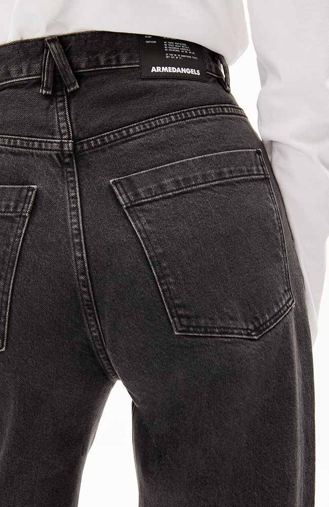 ARMEDANGELS Enijaa jeans ebony black 100% gerecycled katoen | Sophie Stone