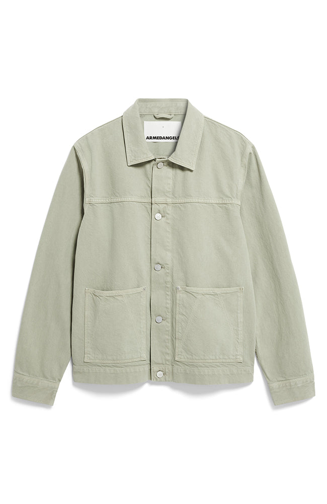 ARMEDANGELS Evaan jacket green in recycled cotton | Sophie Stone