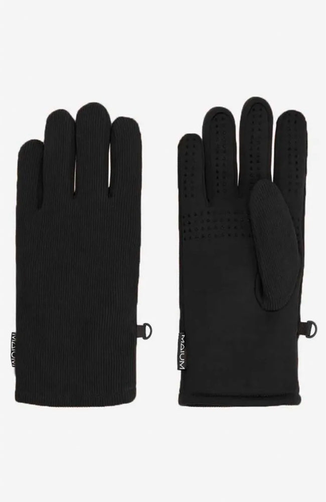 MAIUM vrouw Handschoenen zwart van gerecycled polyester | Sophie Stone 