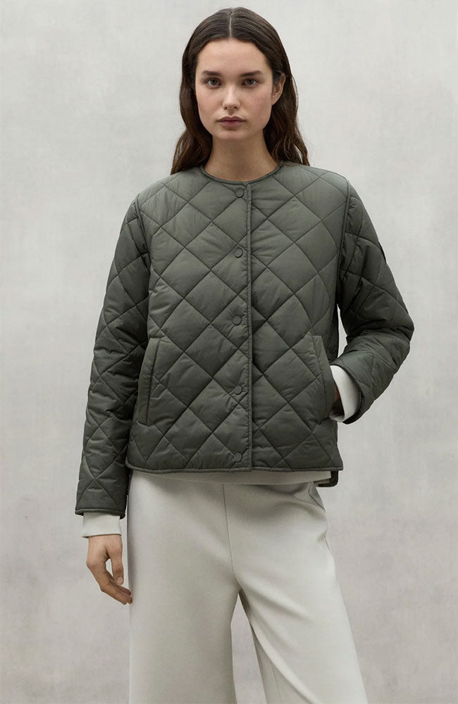 Ecoalf Musa Jacket olive van 100% gerecycled polyester voor dames | Sophie Stone 