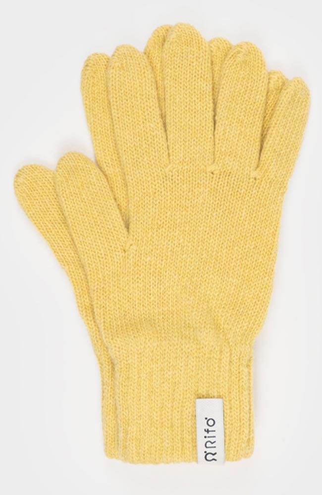 RIFO Anita handschoenen geel gemaakt van gerecycled kasjmier en wol | Sophie Stone