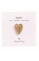 A Beautiful Story Heart broche vintage goud duurzaam en eerlijk | Sophie Stone