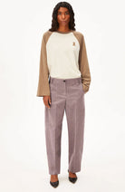 ARMEDANGELS Barrel broek red oat van 98% bio katoen vrouwen | Sophie Stone