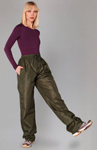 Rainkiss Herringbone rain pants made from recycled PET | Sophie Stone