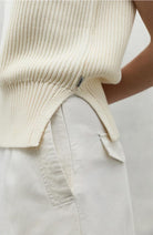 ECOALF Hiedra knit spencer ecru van biologisch & gerecycled katoen | Sophie Stone