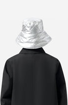 MAIUM Padded bucket rain hat silver | Sophie Stone