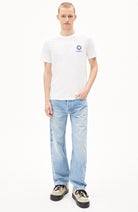 ARMEDANGELS Jaames Colored white t-shirt men | Sophie Stone