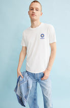 ARMEDANGELS Jaames Colored white organic cotton t-shirt men | Sophie Stone