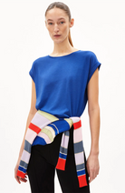 ARMEDANGELS Jilaana shirt dynamo blue made from TENCEL lyocell for women | Sophie Stone