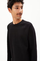 ARMEDANGELS Josuaa waffle long sleeve black from organic cotton | Sophie Stone