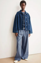 ARMEDANGELS Kaayua broek blauw van TENCEL voor dames | Sophie Stone
