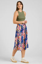 Dedicated klippan tropical collage skirt from ecovero for women | Sophie Stone