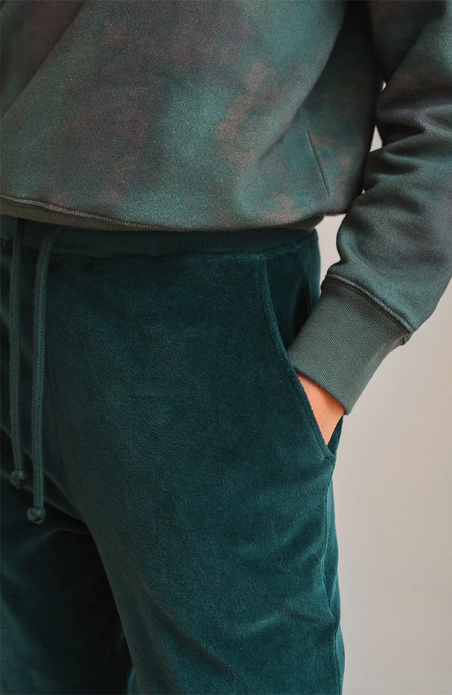 TWOTHIRDS Krivus velvet pants green from organic cotton | Sophie Stone