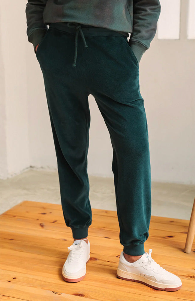 TWOTHIRDS Krivus velvet broek groen | Sophie Stone