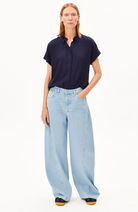ARMEDANGELS Larisaana blouse tinted navy van Ecovero vrouwen | Sophie Stone