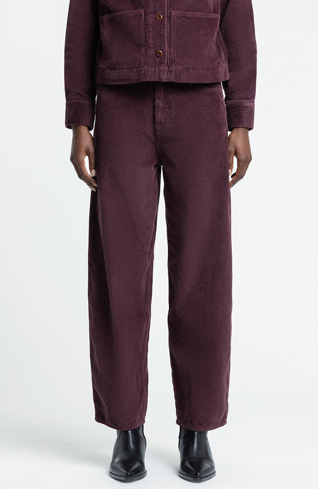 Kings of Indigo Leila Cord Pants in Fudge, made from 100% organic cotton, for women | Sophie Stone