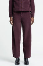 Kings of Indigo Leila cord broek fudge van 100% bio katoen dames | Sophie Stone