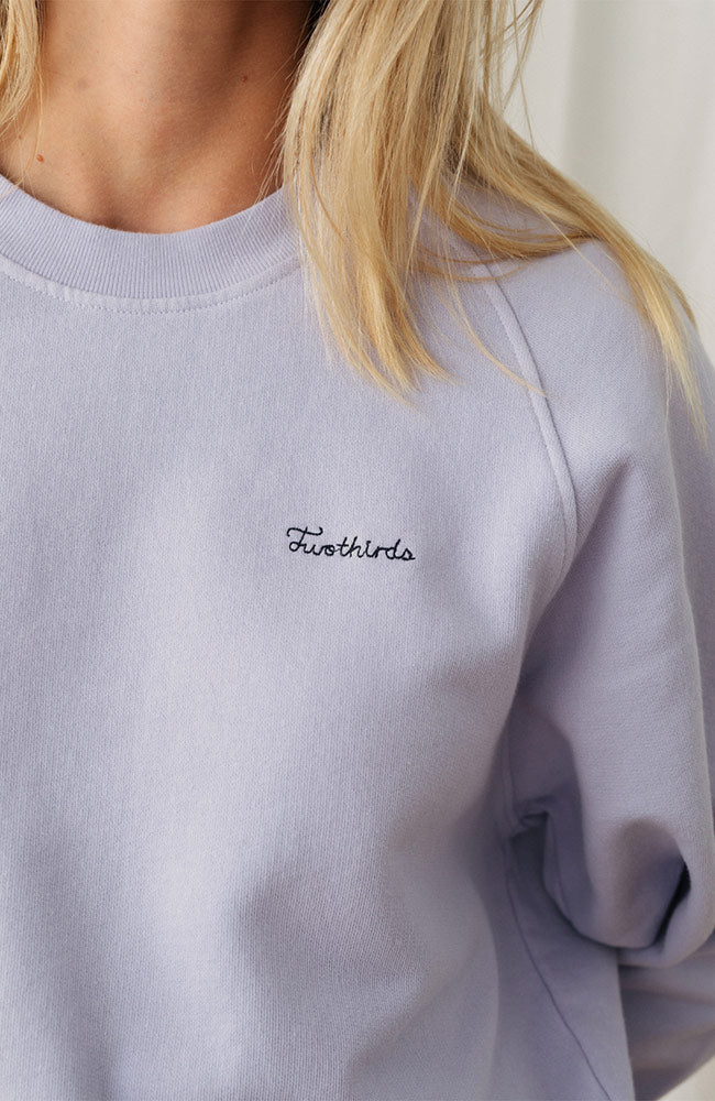 TWOTHIRDS Leskov Pullover helllila aus Bio-Baumwolle für Frauen | Sophie Stone