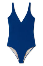 TWOTHIRDS Leygues swimsuit blue from recycled plastic | Sophie Stone 