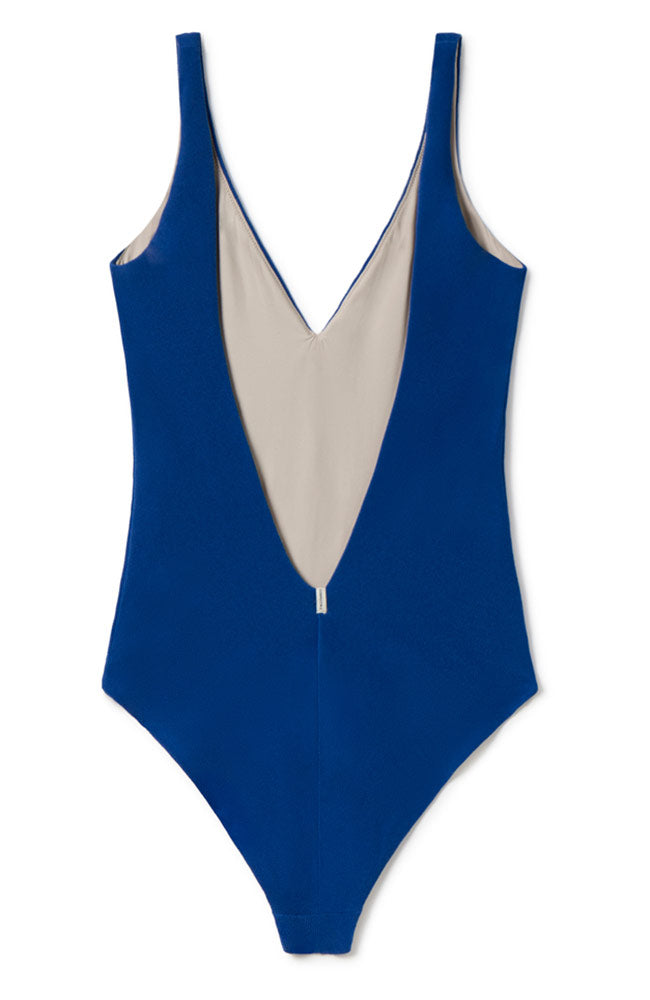 TWOTHIRDS Leygues swimsuit blue fair & organic | Sophie Stone 