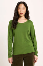 Lanius groene longsleeve van bio katoen voor dames | Sophie Stone