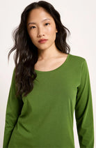 Lanius groene longsleeve van bio katoen vrouw | Sophie Stone