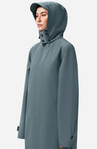 MAIUM raincoat Mac Cartouche blue gray | Sophie Stone 