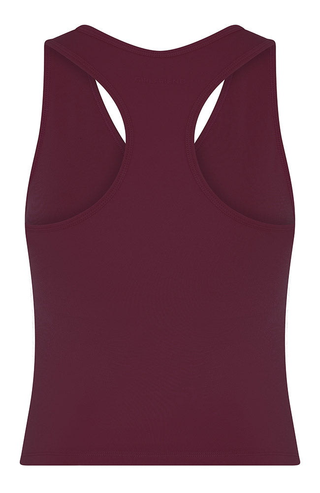 Girlfriend Collective maddie tanktop rood van 100% GRS rPET voor vrouwen | Sophie Stone