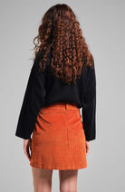 Dedicated Majorna corduroy skirt orange | Sophie Stone