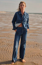 Lanius Marlene high-waist jeans mid blue van biologisch katoen voor dames | Sophie StoneLanius Marlene high-waist jeans mid blue van biologisch katoen voor dames | Sophie Stone