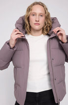 MAZINE Basic Puffer jack paars van GRS voor vrouw | Sophie Stone