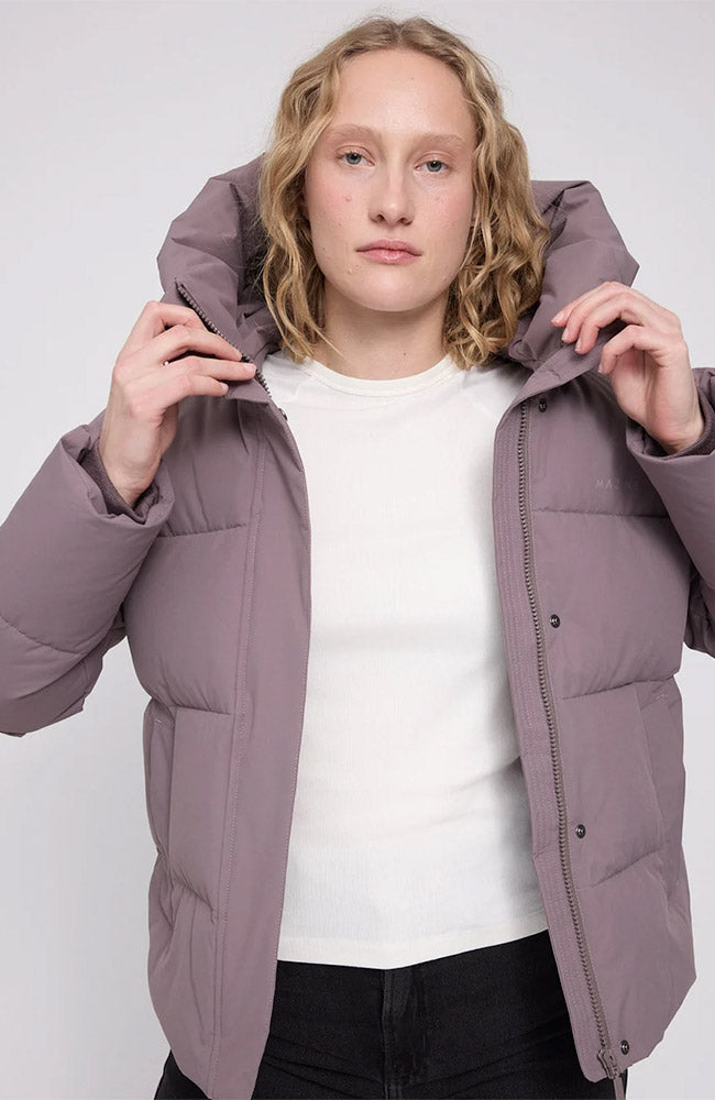 MAZINE Basic Puffer jack paars van GRS voor vrouw | Sophie Stone