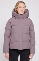 MAZINE Basic Puffer jack paars van GRS voor dames | Sophie Stone