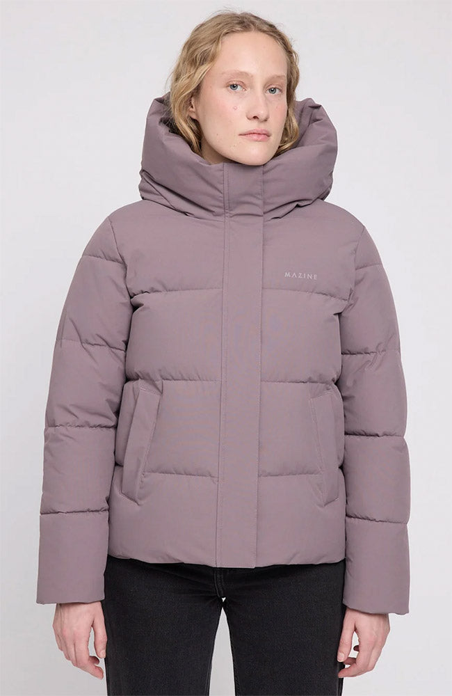 MAZINE Basic Puffer jack paars van GRS voor dames | Sophie Stone