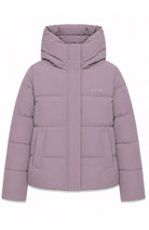 MAZINE Basic Puffer winterjas paars van GRS voor dames | Sophie Stone