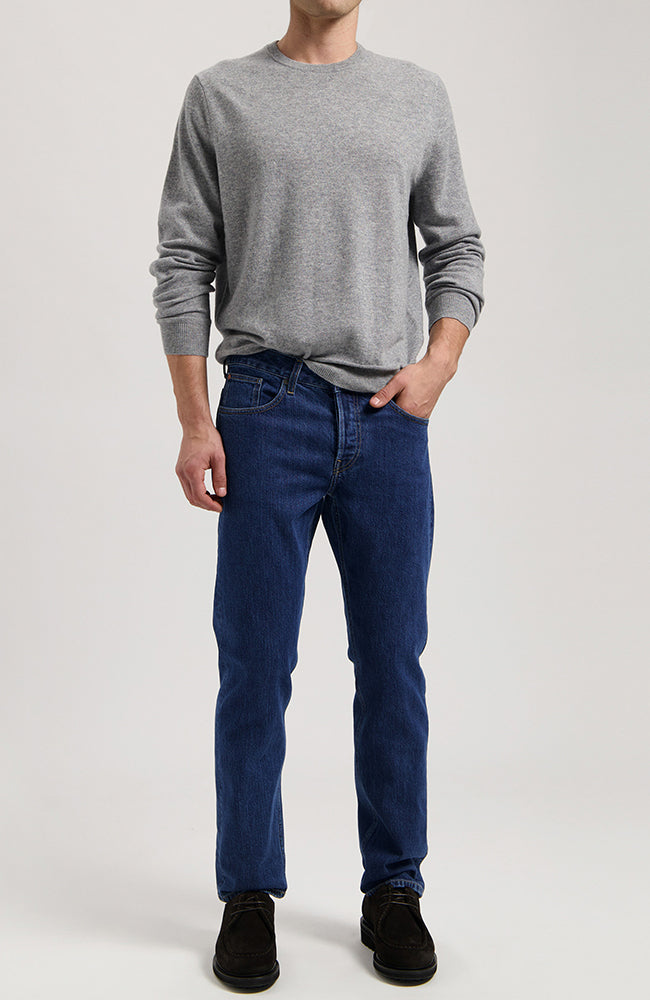 MUD Jeans Hank Mid Tapered jeans medium stone from organic cotton men | Sophie Stone