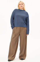 ARMEDANGELS Merinaa trui blauw bio katoen dames | Sophie Stone