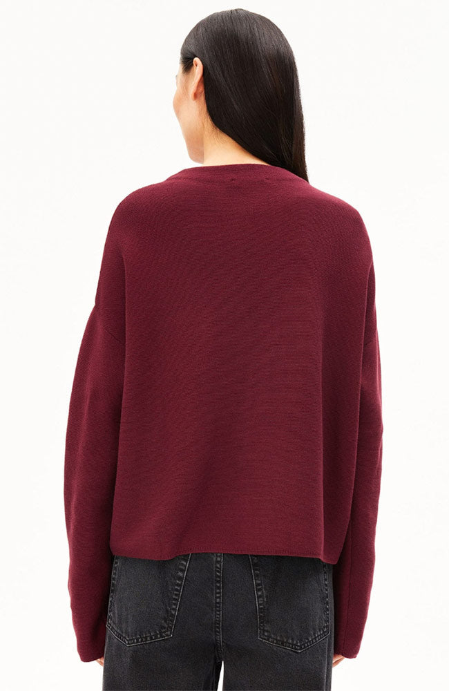 ARMEDANGELS Merinaa trui red bio katoen dames | Sophie Stone