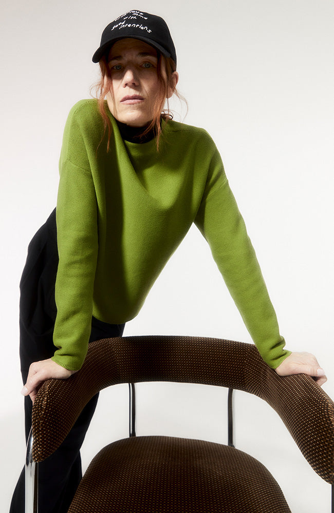 ARMEDANGELS Merinaa left sweater green ladies | Sophie Stone