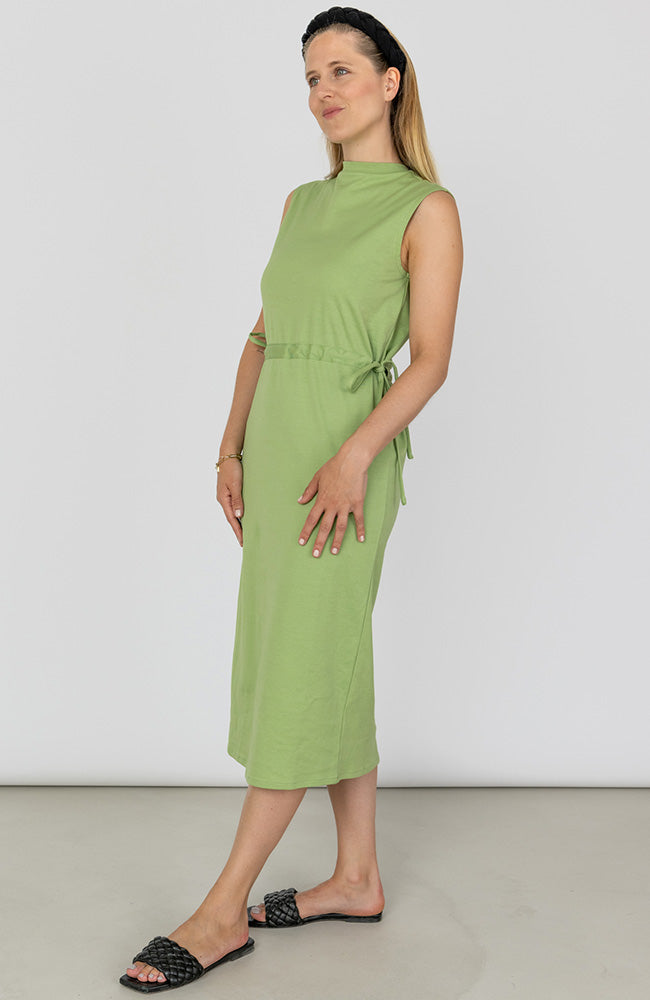 STORY OF MINE Midi jurk groen gemaakt van duurzaam bio katoen | Sophie Stone