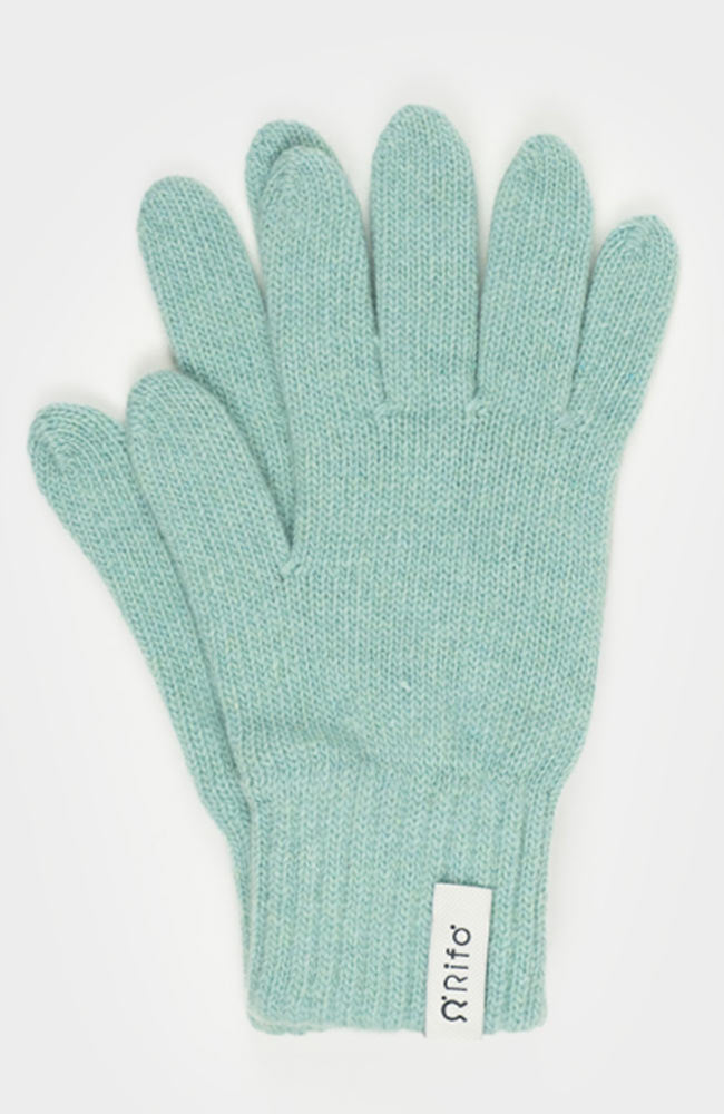 RIFO Anita handschoenen mintgroen van gerecycled kasjmier | Sophie Stone