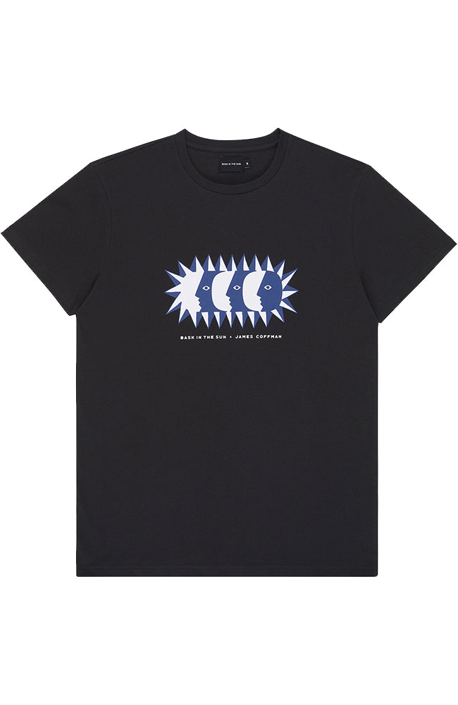 Bask in the Sun Mistica t-shirt caviar van biologisch katoen heren | Sophie Stone