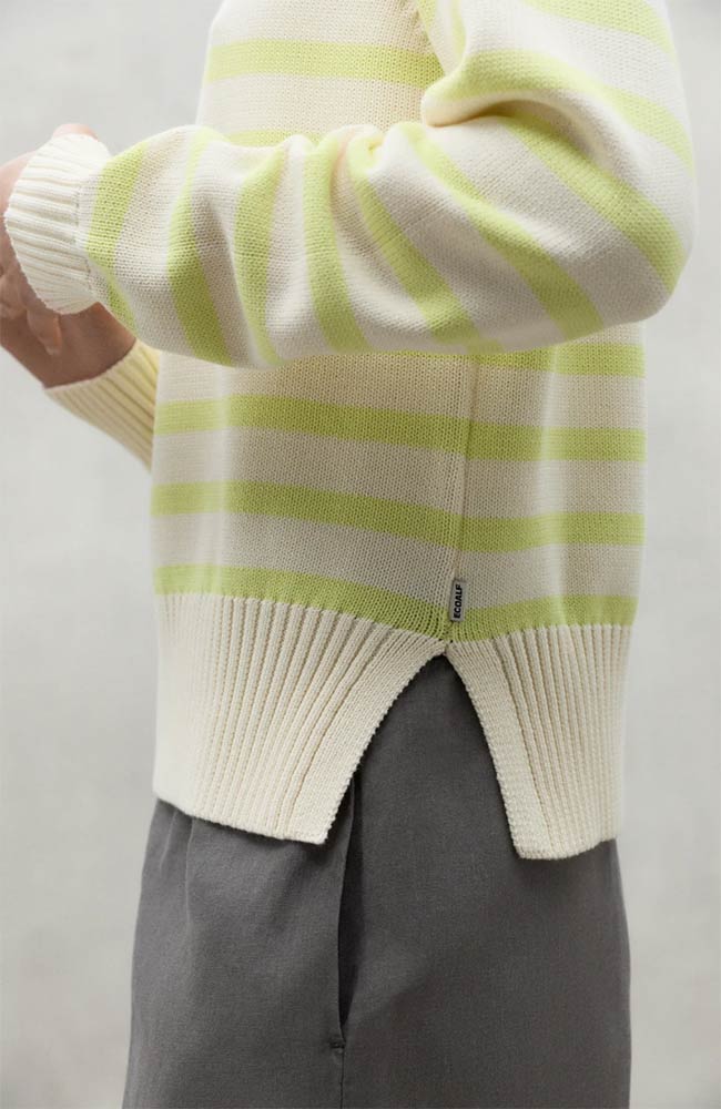 ECOALF Hiedra knit spencer ecru van bio & gerecycled katoen | Sophie Stone