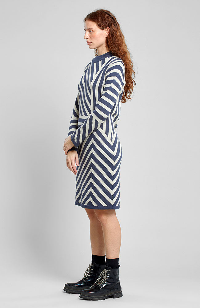 Dedicated Dress Lo Mountain Line Ombre blue duurzaam | Sophie Stone 