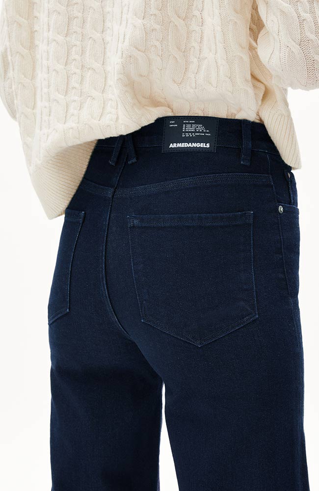ARMEDANGELS Muraliaa rinse wide leg jeans gerecycled katoen dames | Sophie Stone