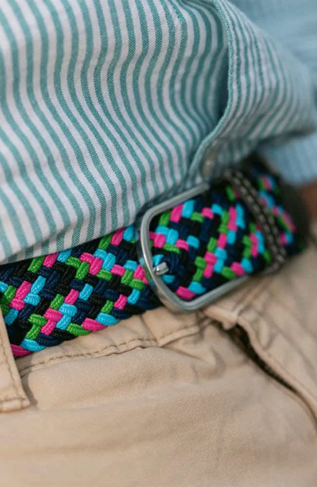 Swole Panda riem neon zigzag gerecycled plastic uniseks | Sophie Stone