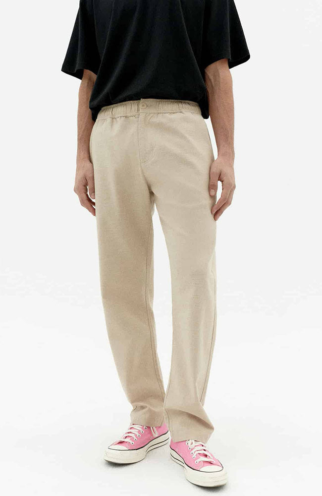 Thinking Mu Travel Light Pants oatmeal from organic cotton men | Sophie Stone