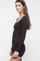 Organic Basics Waffle Long-Sleeve Black by Ecovero for Women | Sophie Stone
